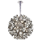 Vencha Lighting Lighting Brazza Pendant Light 12Lt, 24Lt, 30Lt in Black/Chrome or Gold Lights-For-You 5510270-BKCH